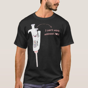 Camiseta de Micropipeta Cute com Lindo Laboratório de Ponta