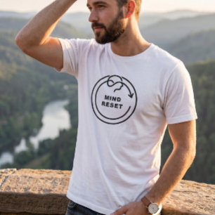 Camiseta de Mindfulness e Bem-Estar Minimalista Li