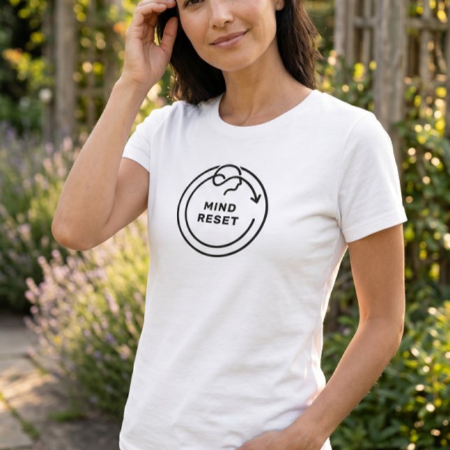 Camiseta de Mindfulness e Bem-Estar Minimalista Li (Criador carregado)