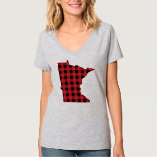 Camiseta de Minnesota da xadrez de Paul Bunyan