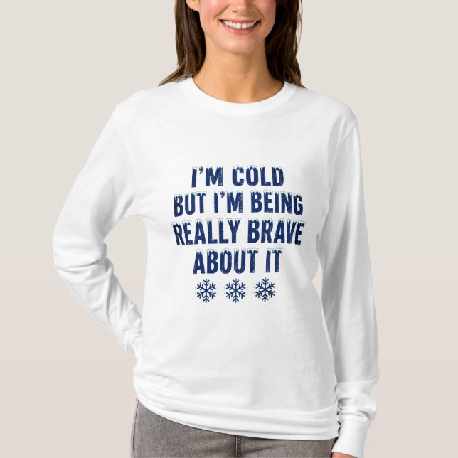 Camiseta de Minnesota 'Estou com Frio, mas Estou S (Frente)