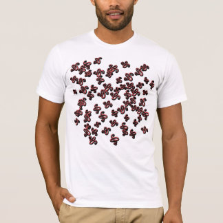 Camiseta de Moda Urbana com Padrão de Pincel Abstr