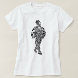 Camiseta de Modelo de Moda de Pista