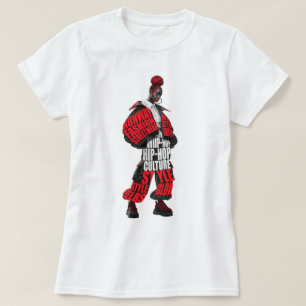 Camiseta de Modelo de Moda de Pista