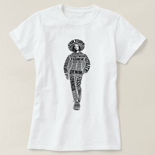 Camiseta de Modelo de Moda de Pista