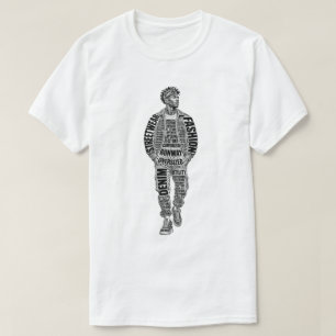 Camiseta de Modelo de Moda de Pista
