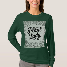 Camiseta de Mola Botânica Verde - Camiseta-Dama