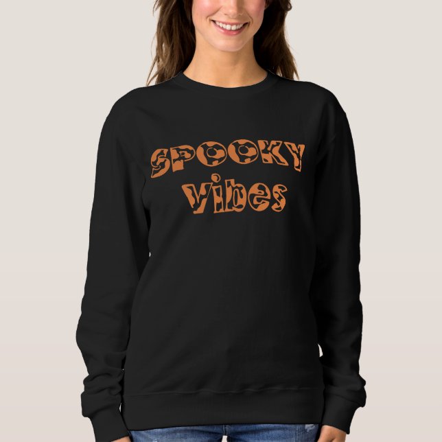 Camiseta de Moletom com Tipografia de Halloween Sp (Frente)