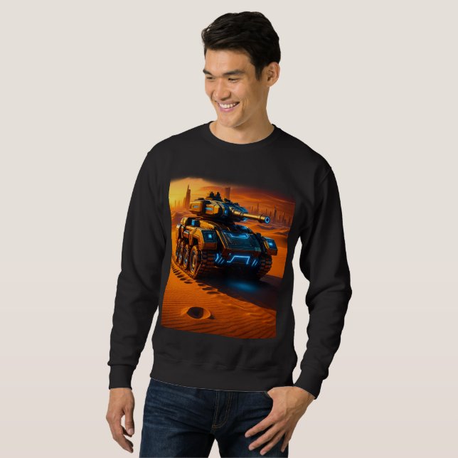 Camiseta de Moletom Cyber Desert Tank – Brilho de  (Frente Completa)