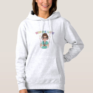Camiseta de moletom de enfermeira de desenho anima