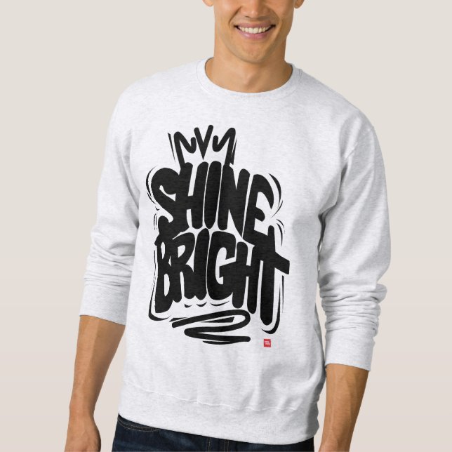 Camiseta de Moletom de Qualidade Brilha Forte (Frente)