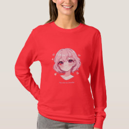 Camiseta de moletom do Dia dos Namorados com garot