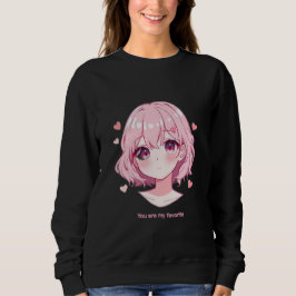 Camiseta de moletom do Dia dos Namorados de Menina