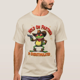 Camiseta de Moletom do Meme do Sapo Caubói - Prese