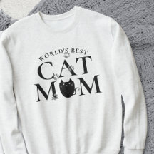 Camiseta de Moletom Fofa com Pegadas de Gata Melho
