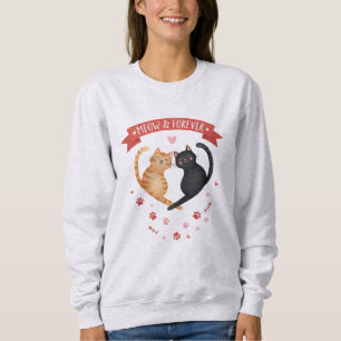 Camiseta de moletom fofa de gato para o Dia dos Na