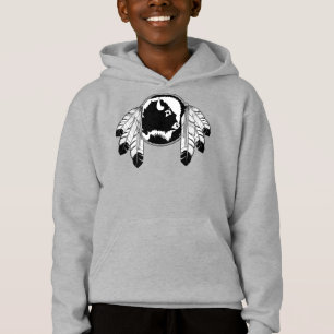 Camiseta de Moletom Infantil de Arte Nativa Camisa