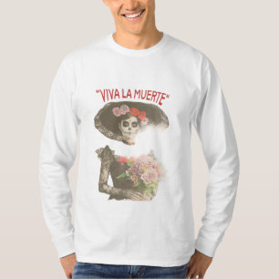 Camiseta de Moletom Viva la Muerte Vintage Art