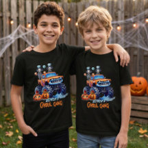 Camiseta de Monstro de Caminhão dos Garotos da Gan