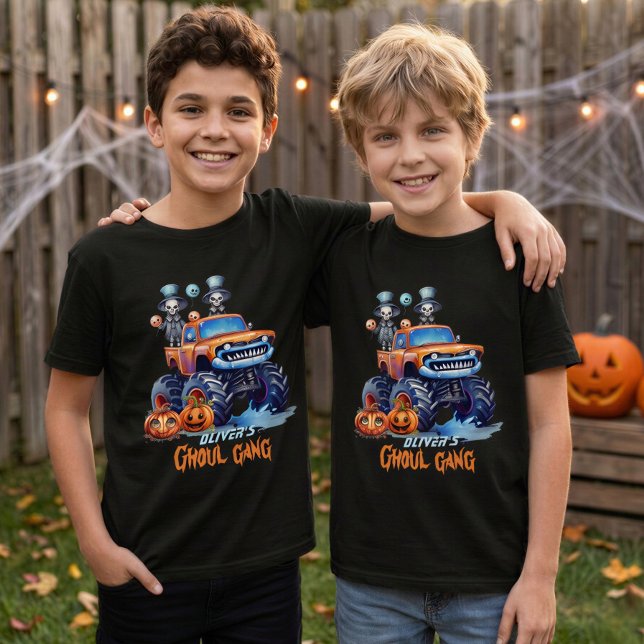 Camiseta de Monstro de Caminhão dos Garotos da Gan (Criador carregado)