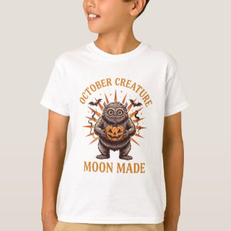 Camiseta de Monstro Fofo de Halloween da Criatura 