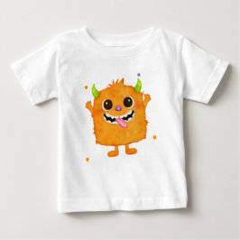 Camiseta de Monstro Fofo para Crianças, Presente d
