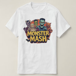 Camiseta de Monstros Halloween Retrô