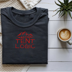 Camiseta de montanha de acampamento engraçado da l