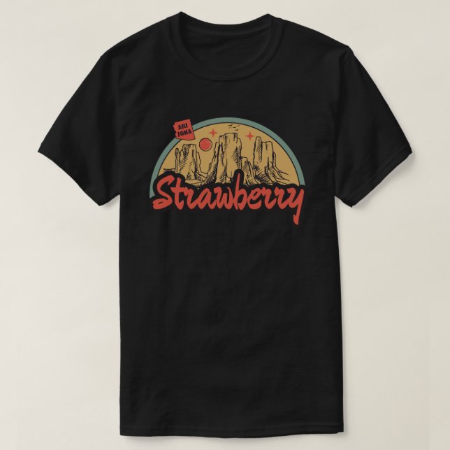 Camiseta de Morango, Arizona (Frente do Design)