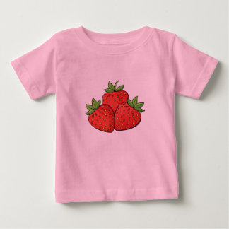 Camiseta de morango para crianças