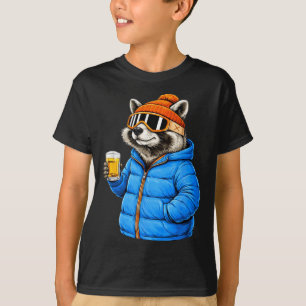 Camiseta de motifs de animal panda festa après ski