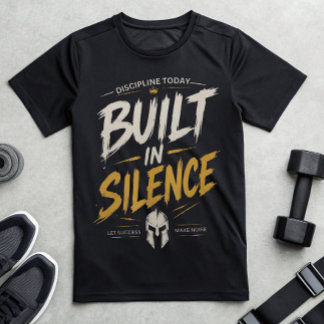 Camiseta de Motivação para Academia Disciplina Con