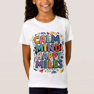 Camiseta de Motivação para Corredores Calm Mind Ha
