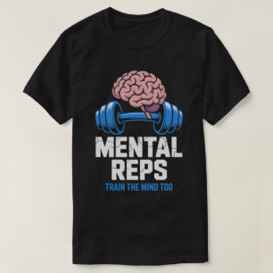 Camiseta de Motivação para Fitness Cerebral Reps M