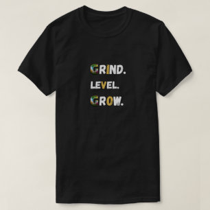 Camiseta de Motivação para Jogadores Grind Level G
