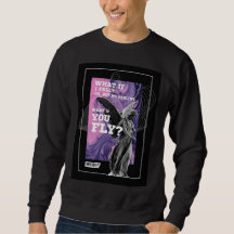 Camiseta de motivação tipográfica E se você voar