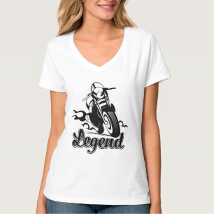 Camiseta de Moto Legend com Estampa de Foto
