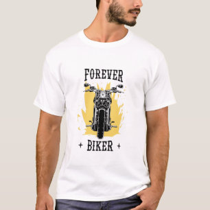 Camiseta de Moto Vintage 'Forever Biker'