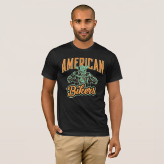 Camiseta de Motocicleta Caveira de Motociclistas A