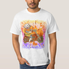 Camiseta de motociclista de macaco de meias