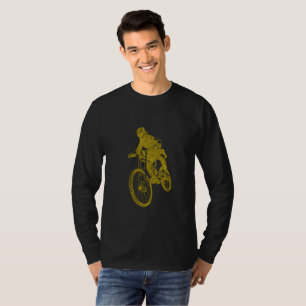 Camiseta de Motociclista Dourada