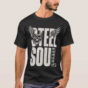 Camiseta de Motociclista Steel Soul Vintage Motoci
