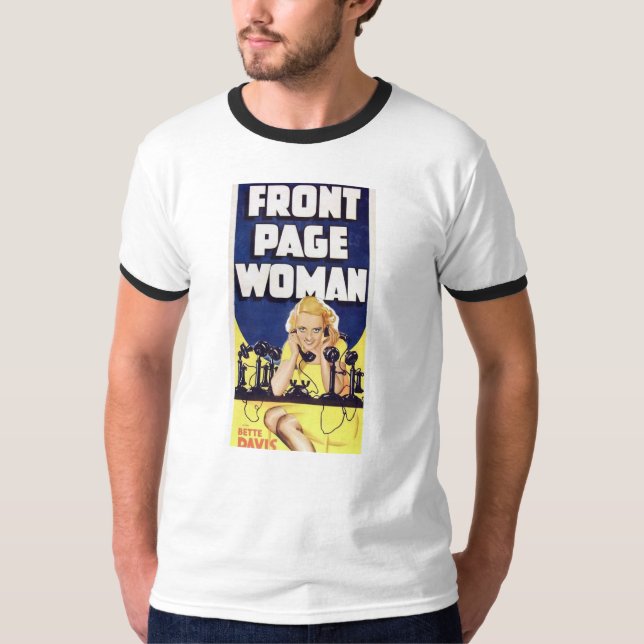 Camiseta De "mulher Front Page " (Frente)