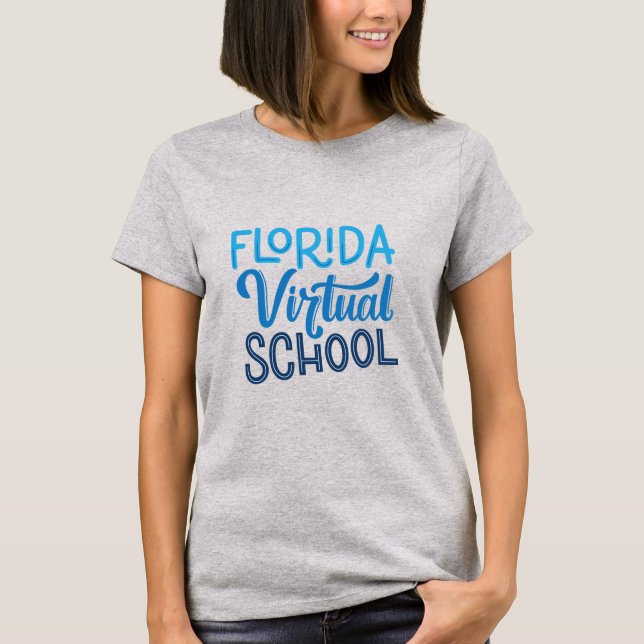 Camiseta de Mulheres da Escola Virtual da Flórida  (Frente)