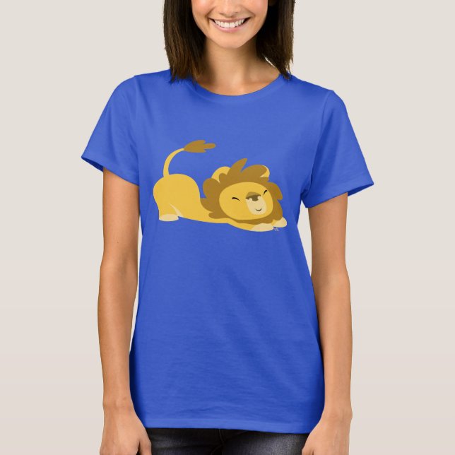 Camiseta de mulheres de leão estressante (Frente)