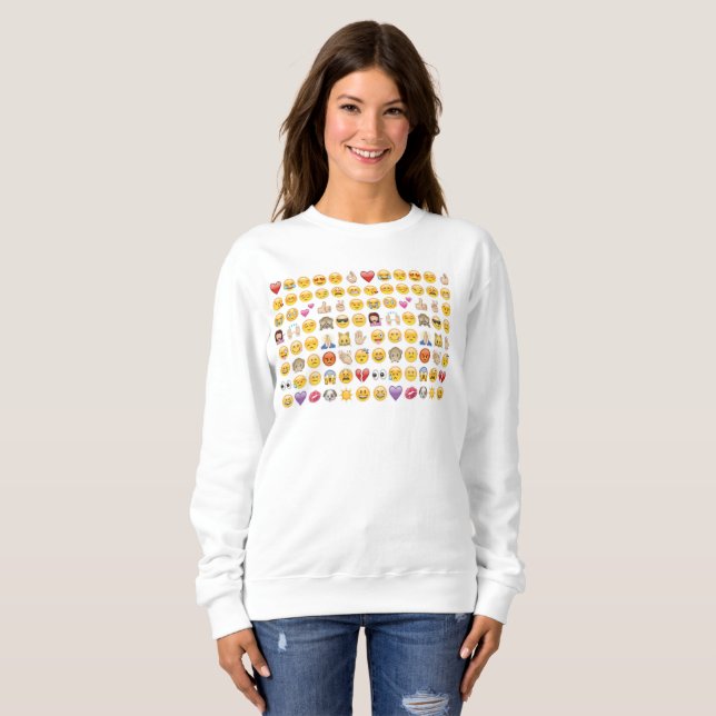 camiseta de mulheres emoji (Frente Completa)