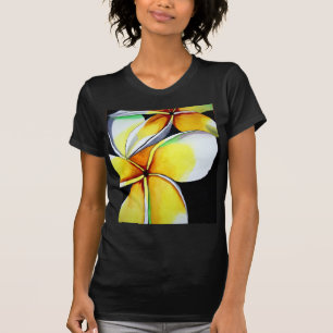 Camiseta de mulheres negras da floricultura Frangi