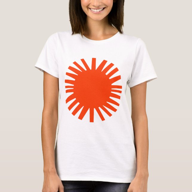 Camiseta de mulheres VERMELHA SUN (Frente)