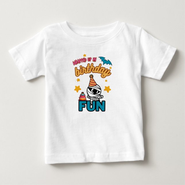 Camiseta de Múmia Divertida no Aniversário (Frente)