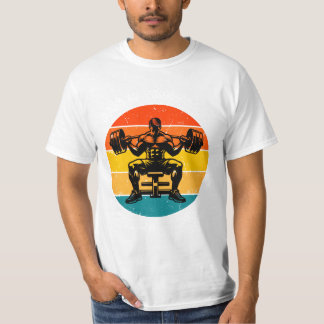 Camiseta de musculação Retro Sunset - Homem Fitnes